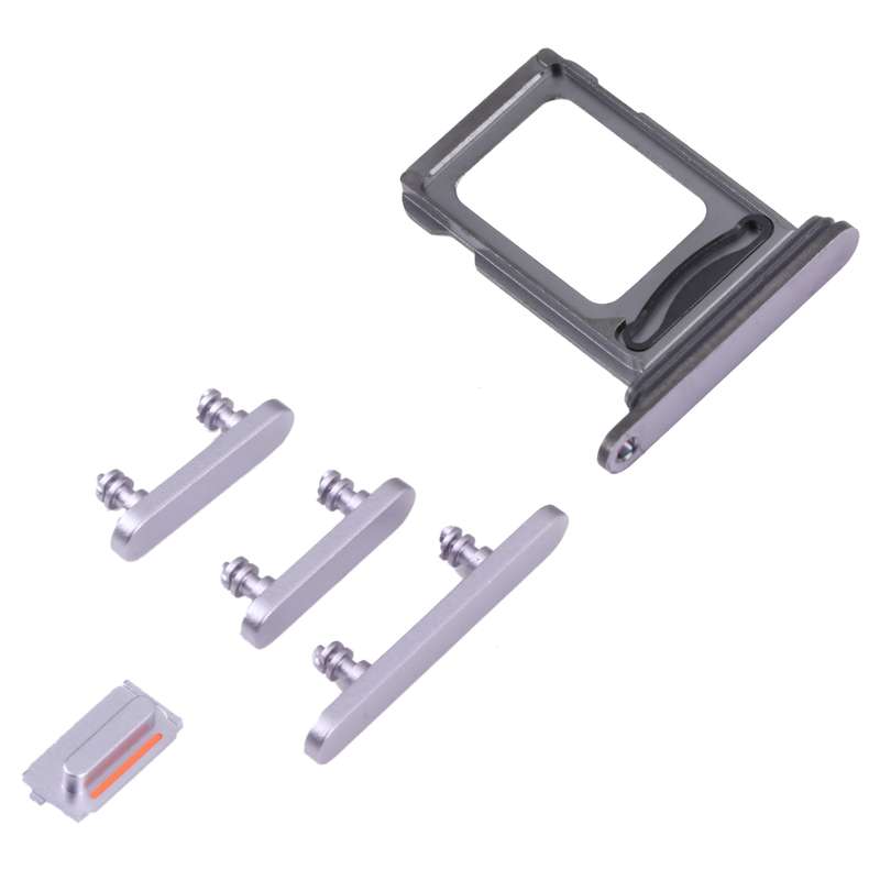 SIM Card Tray + SIM Card Tray + Side Keys for iPhone 14 Pro (Black)