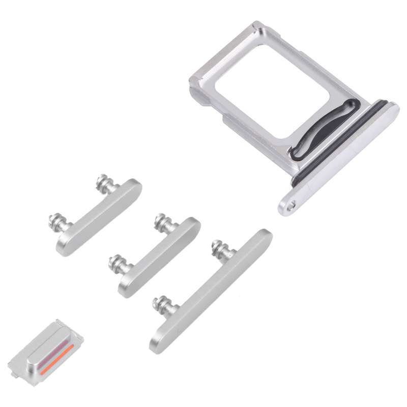 SIM Card Tray + SIM Card Tray + Side Keys for iPhone 14 Pro (Black)