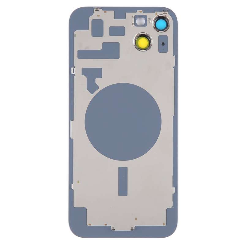 Glass Battery Back Cover with Holder for iPhone 14(Black)