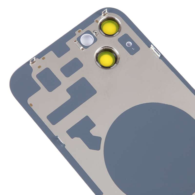 Glass Battery Back Cover with Holder for iPhone 14(White)