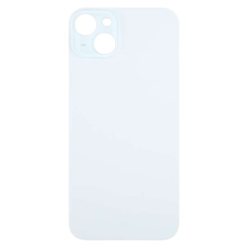 For iPhone 15 Plus Glass Battery Back Cover(Blue)