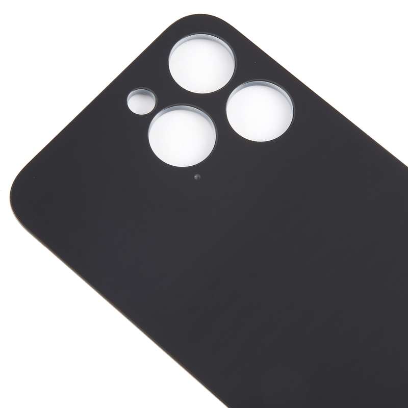 For iPhone 15 Pro Glass Battery Back Cover(Black)
