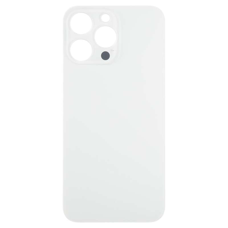 For iPhone 15 Pro Max Glass Battery Back Cover(Black)