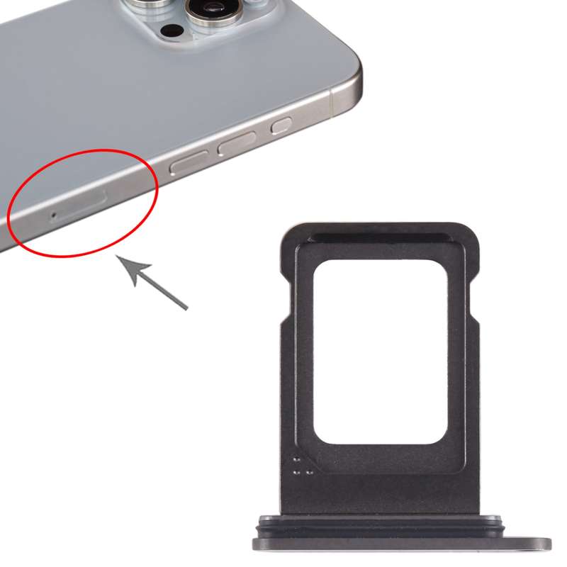 For iPhone 15 Pro Max SIM Card Tray (Titanium Color)