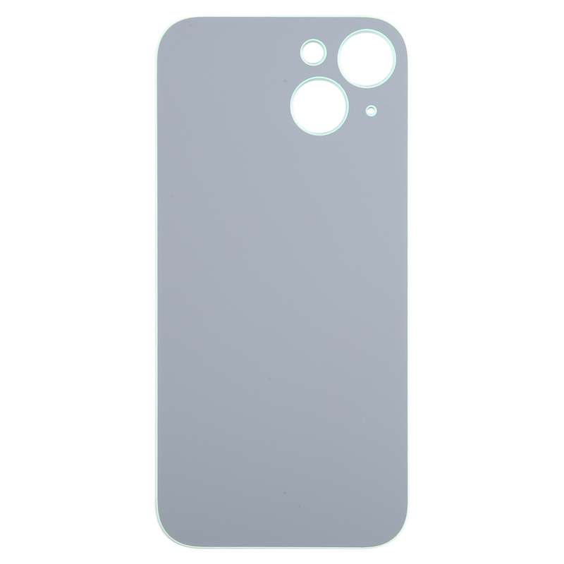 For iPhone 15 Easy Replacement Big Camera Hole Glass Back Battery Cover(Black)