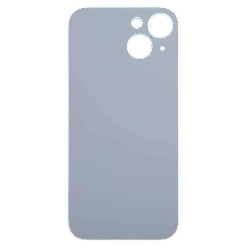 For iPhone 15 Easy Replacement Big Camera Hole Glass Back Battery Cover(Black)