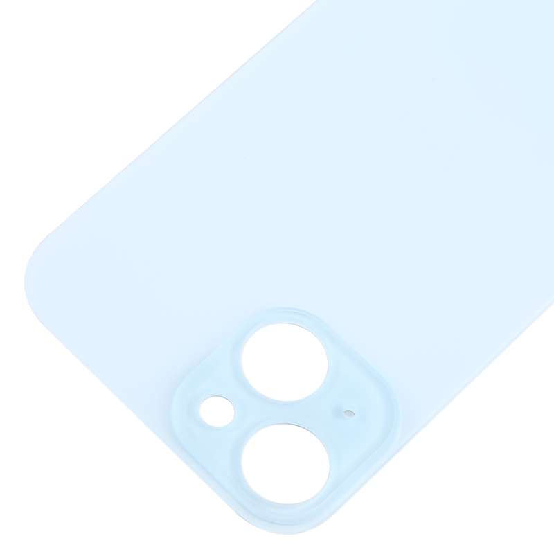 For iPhone 15 Easy Replacement Big Camera Hole Glass Back Battery Cover(Black)