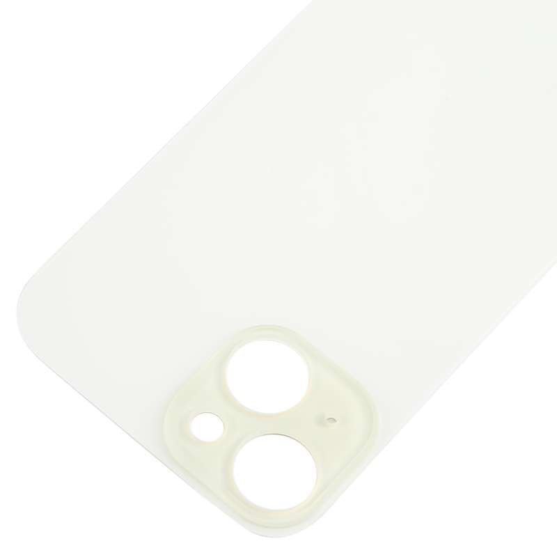 For iPhone 15 Easy Replacement Big Camera Hole Glass Back Battery Cover(Black)