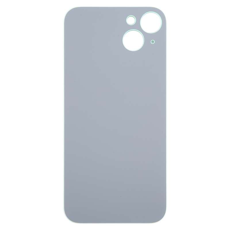 For iPhone 15 Plus Easy Replacement Big Camera Hole Glass Back Battery Cover(Black)