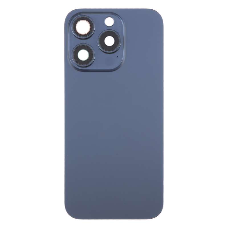 For iPhone 15 Pro Max Battery Back Cover with Camera Lens Cover + MagSafe Magnet(Black)