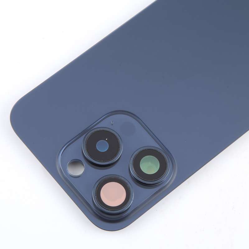 For iPhone 15 Pro Max Battery Back Cover with Camera Lens Cover + MagSafe Magnet(Black)