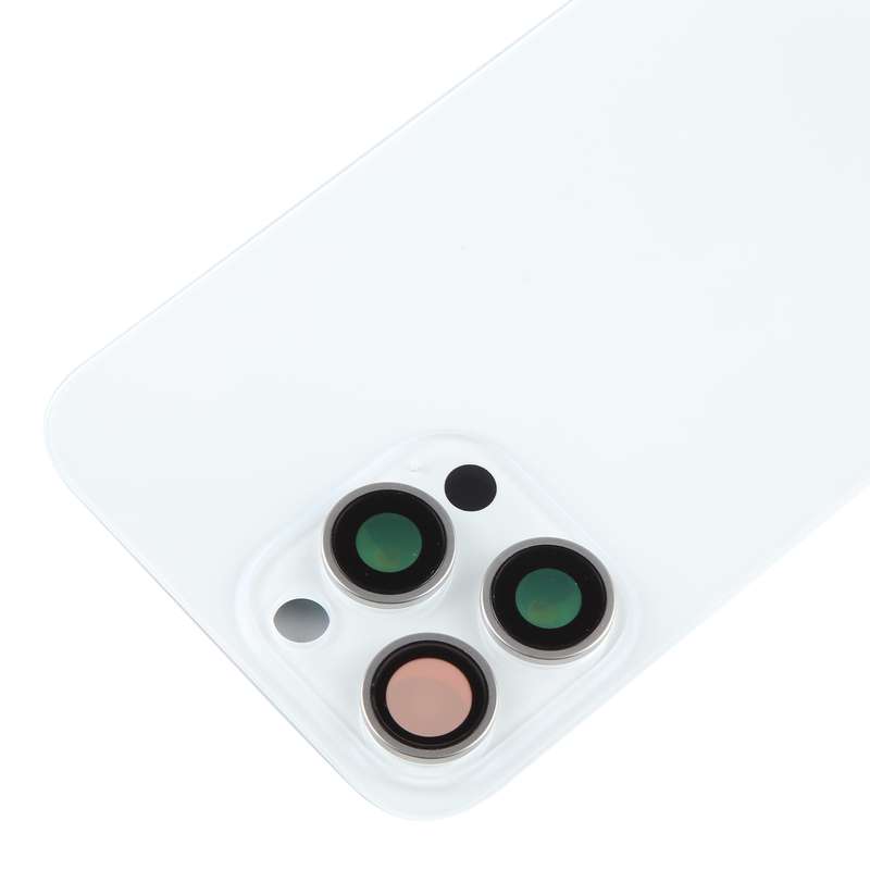 For iPhone 15 Pro Max Battery Back Cover with Camera Lens Cover + MagSafe Magnet(Black)