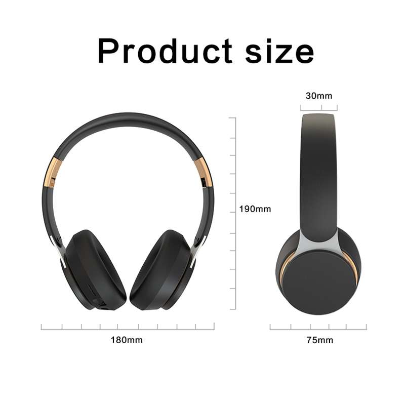 07S Folding Sports Computer Games Wireless Bluetooth V5.0 Headset with Mic (Black)