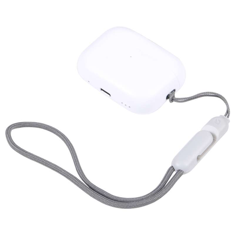 For Apple AirPods Pro 2 Wireless Bluetooth Earphone Anti-Lost Rope Phone Case Lanyard(Grey)