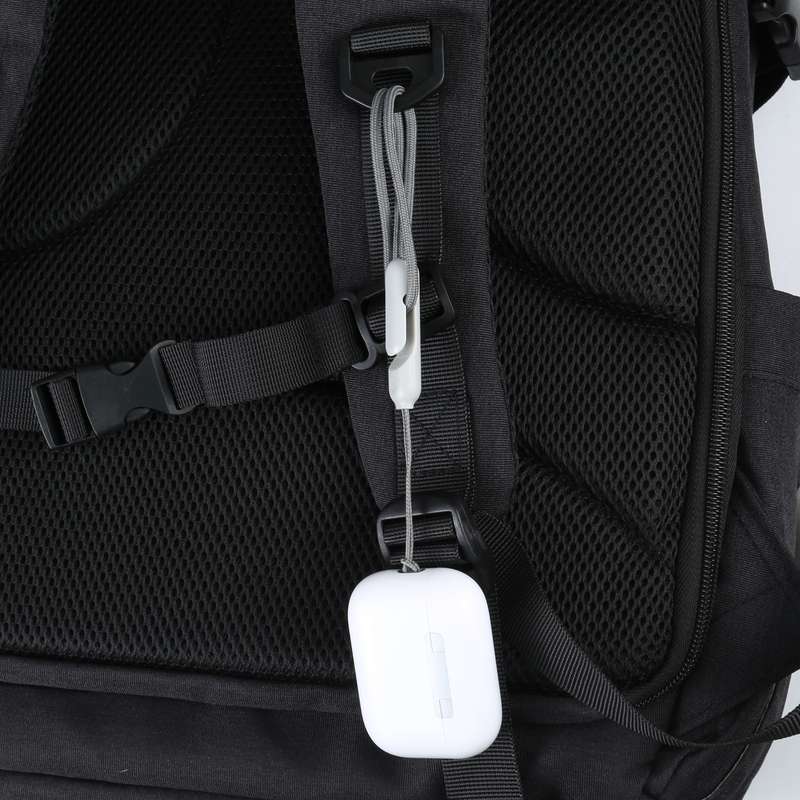 For Apple AirPods Pro 2 Wireless Bluetooth Earphone Anti-Lost Rope Phone Case Lanyard(Grey)