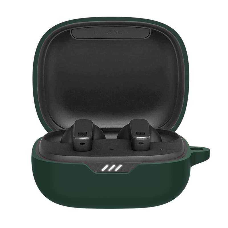 Silicone Wireless Earphone Protective Case Cover for JBL Wave 300TWS(Black)