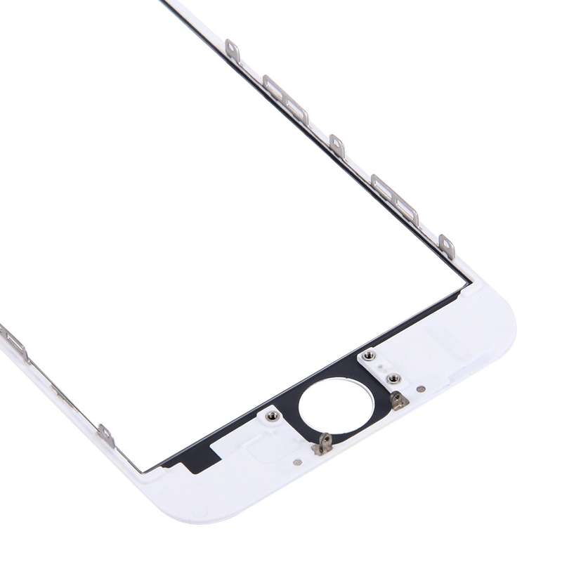 Front Screen Outer Glass Lens with Front LCD Screen Bezel Frame & OCA Optically Clear Adhesive for i