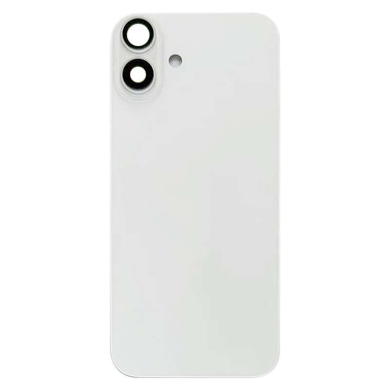 For iPhone 16 Battery Back Cover with Camera Lens Cover(Black)