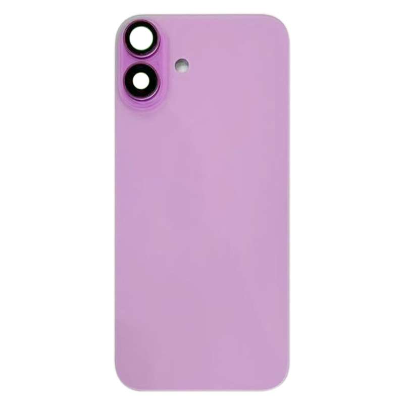 For iPhone 16 Plus Battery Back Cover with Camera Lens Cover(Black)