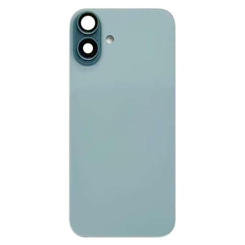 For iPhone 16 Plus Battery Back Cover with Camera Lens Cover(Black)