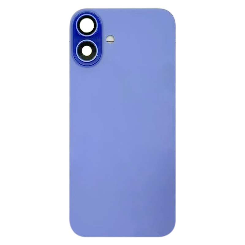 For iPhone 16 Plus Battery Back Cover with Camera Lens Cover(Black)
