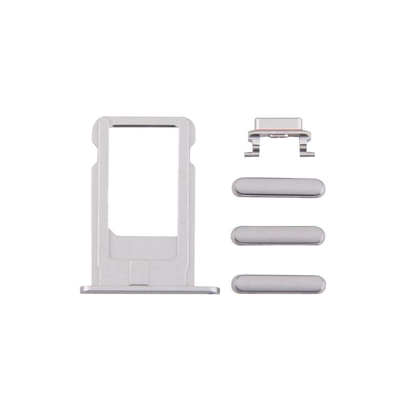 4 in 1 for iPhone 6 Plus (Card Tray + Volume Control Key + Power Button + Mute Switch Vibrator Key)(