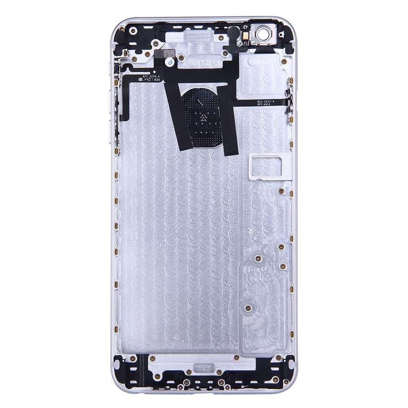 Full Housing Back Cover with Power Button & Volume Button Flex Cable for iPhone 6 Plus(Grey)
