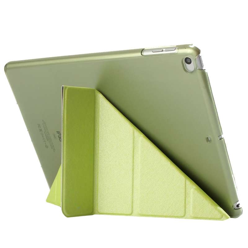 For iPad 9.7 (2018) & iPad 9.7 (2017) & iPad Air Silk Texture Horizontal Deformation Flip Leather Ca