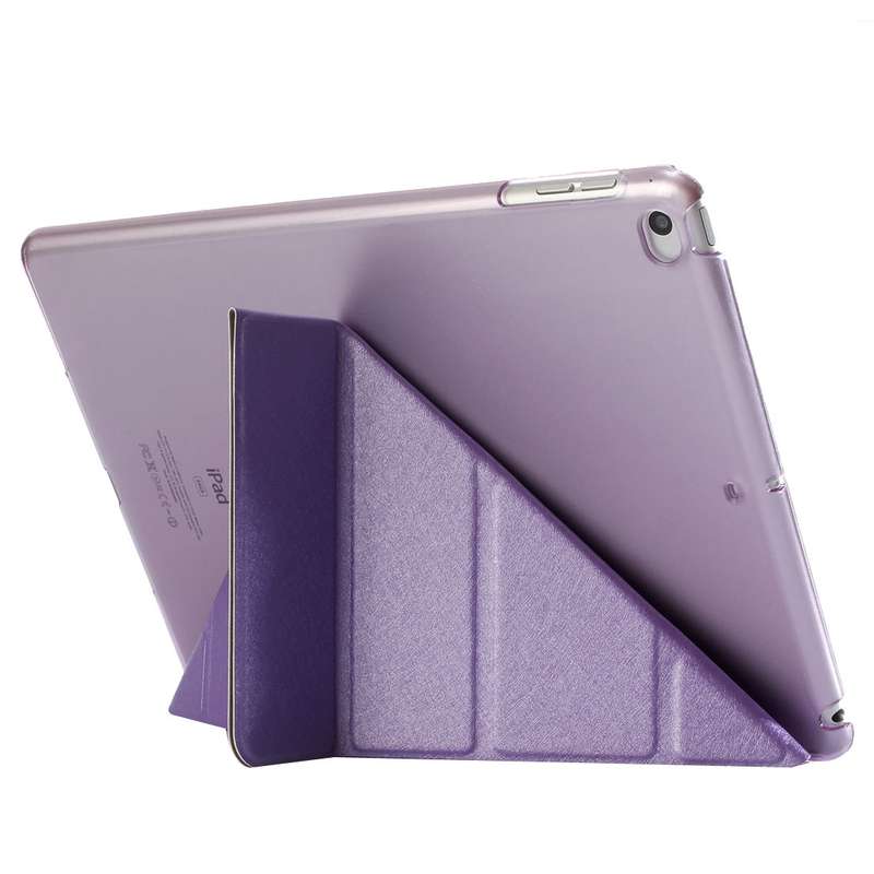 For iPad 9.7 (2018) & iPad 9.7 (2017) & iPad Air Silk Texture Horizontal Deformation Flip Leather Ca