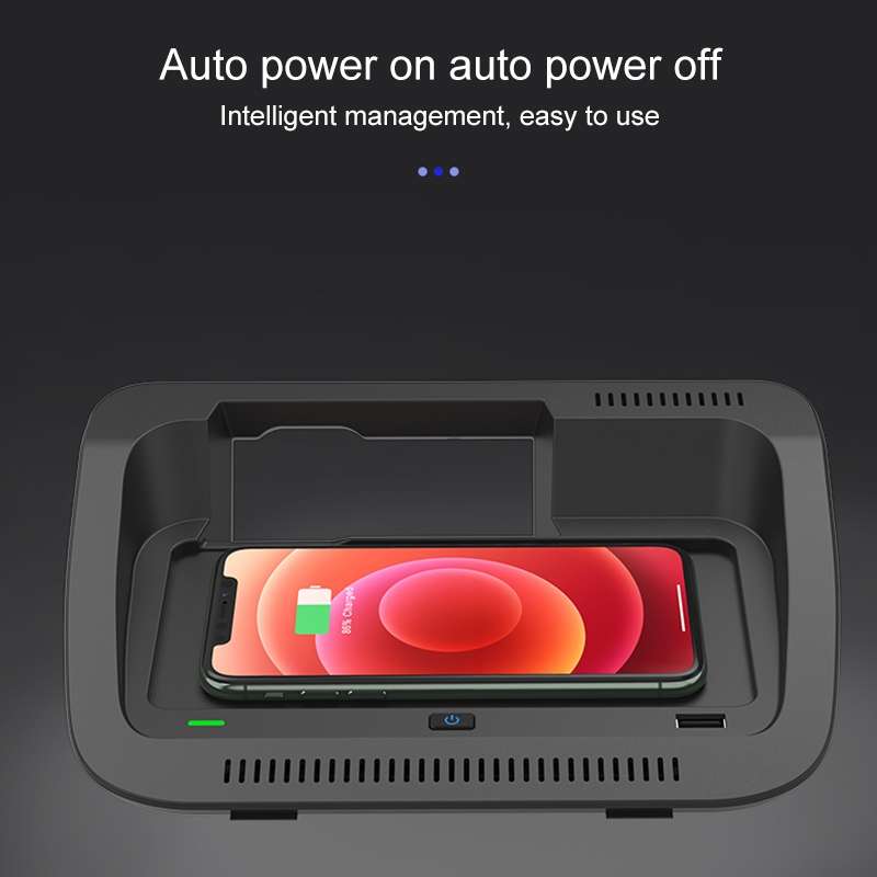 Car Fast Charging Wireless Charger for Toyota RAV4 / Veranda 2019-2021, Left Driving(Black)