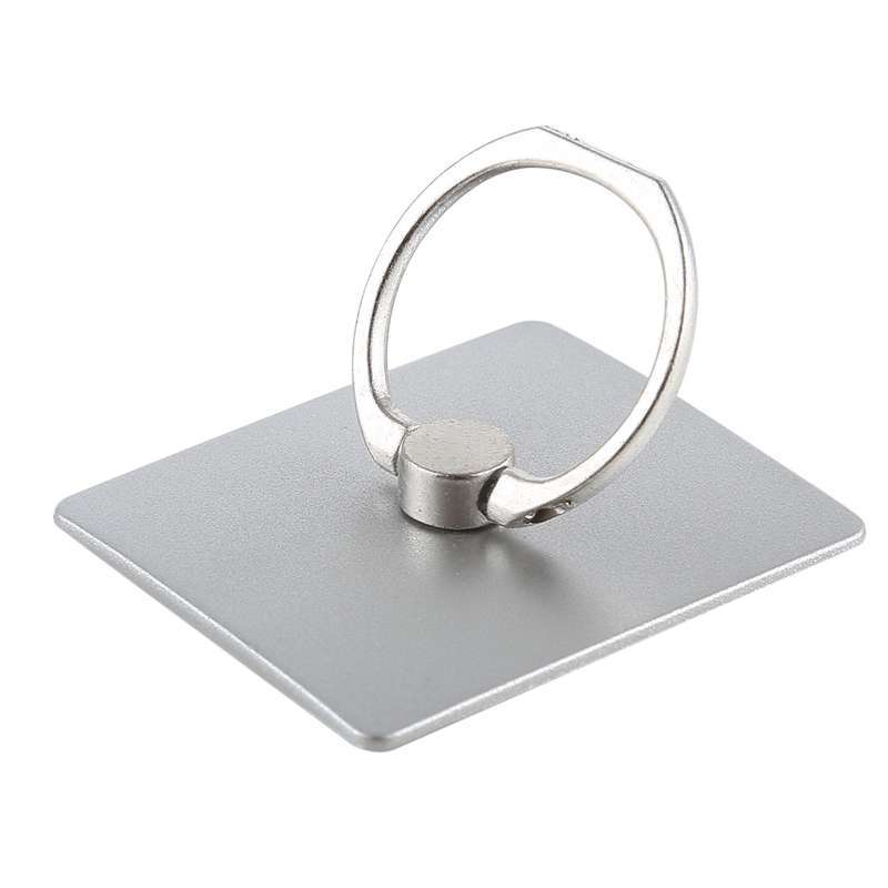 100 PCS Universal Finger Ring Mobile Phone Holder Stand(Silver)