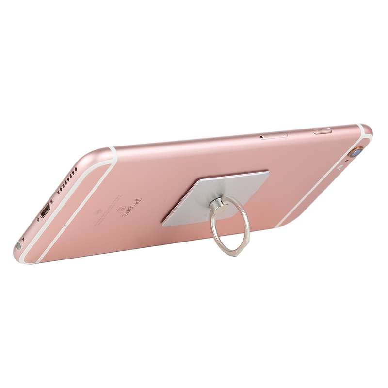 100 PCS Universal Finger Ring Mobile Phone Holder Stand(Silver)