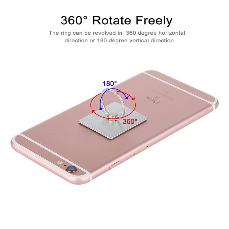 100 PCS Universal Finger Ring Mobile Phone Holder Stand(Silver)