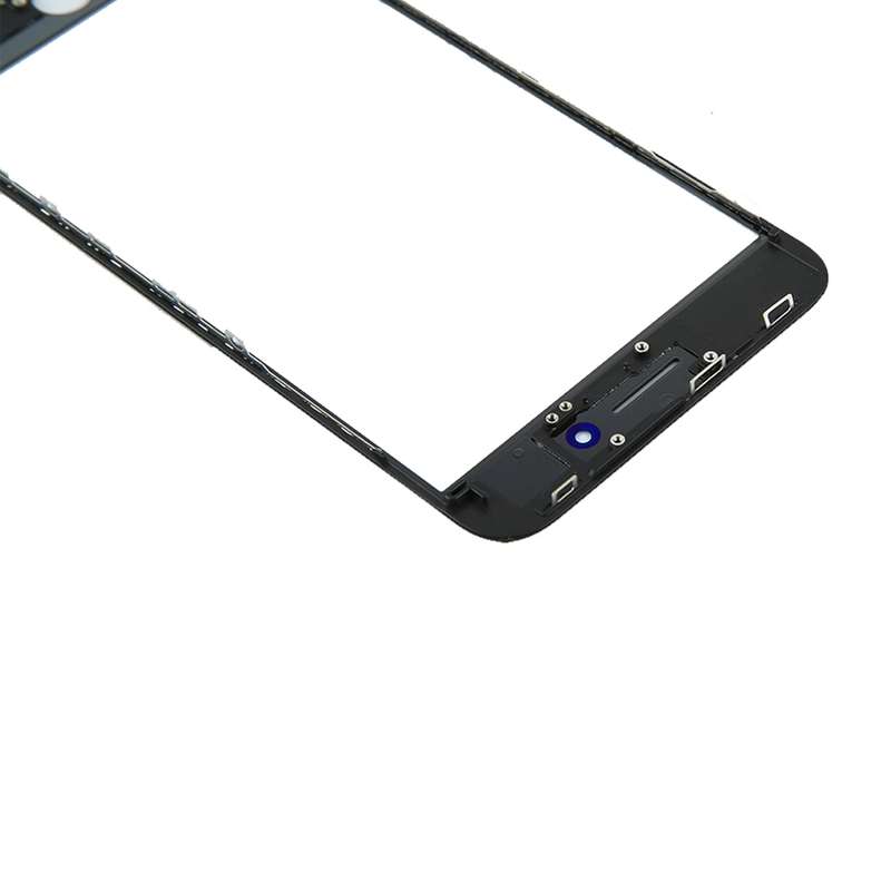 for iPhone 8 Plus Front Screen Outer Glass Lens with Front LCD Screen Bezel Frame(White)