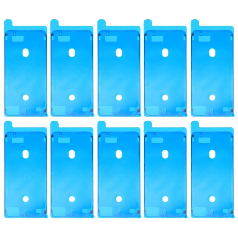 10 PCS LCD Frame Bezel Waterproof Adhesive Stickersfor iPhone 8 Plus (White)