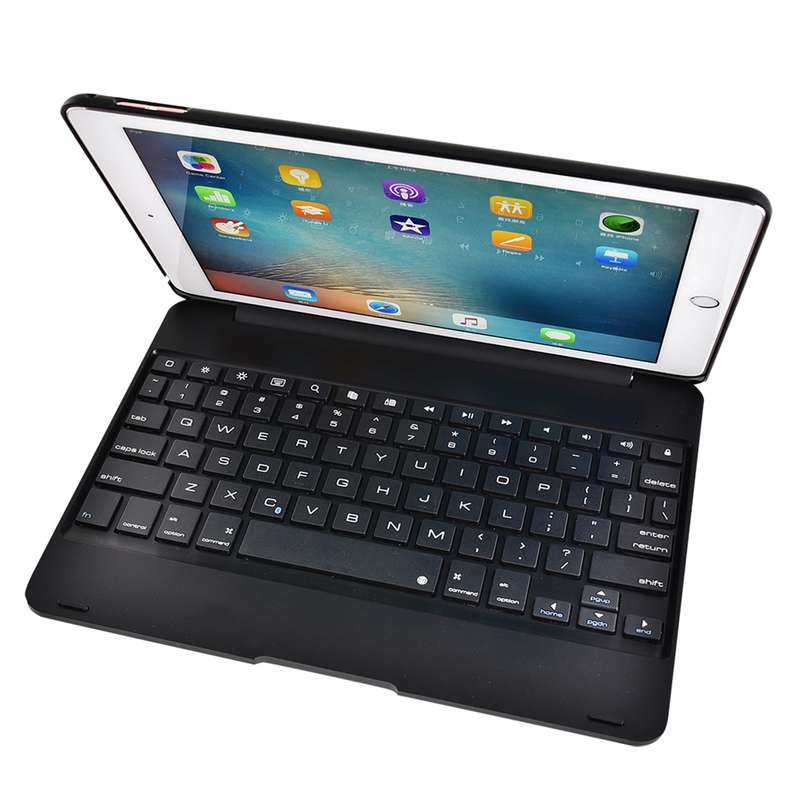 For iPad Pro 9.7 inch / iPAD Air 2 Horizontal Flip Tablet Case + Bluetooth Keyboard(Rose Gold)