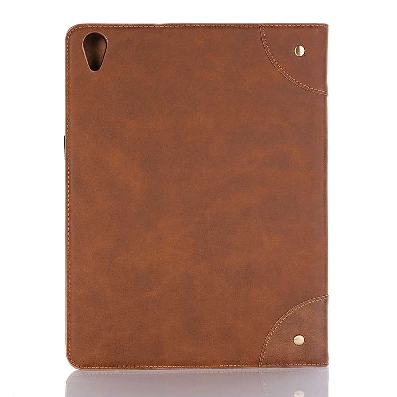 Retro Book Style Horizontal Flip PU Leather Case for iPad Air 13 2024 / iPad Pro 12.9 inch (2018), w