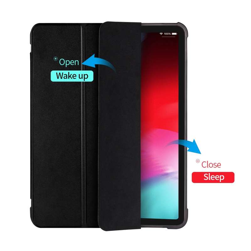 Three-folding Shockproof TPU Protective Case for iPad Pro 11 inch (2018) / (2020), with Holder & Pen