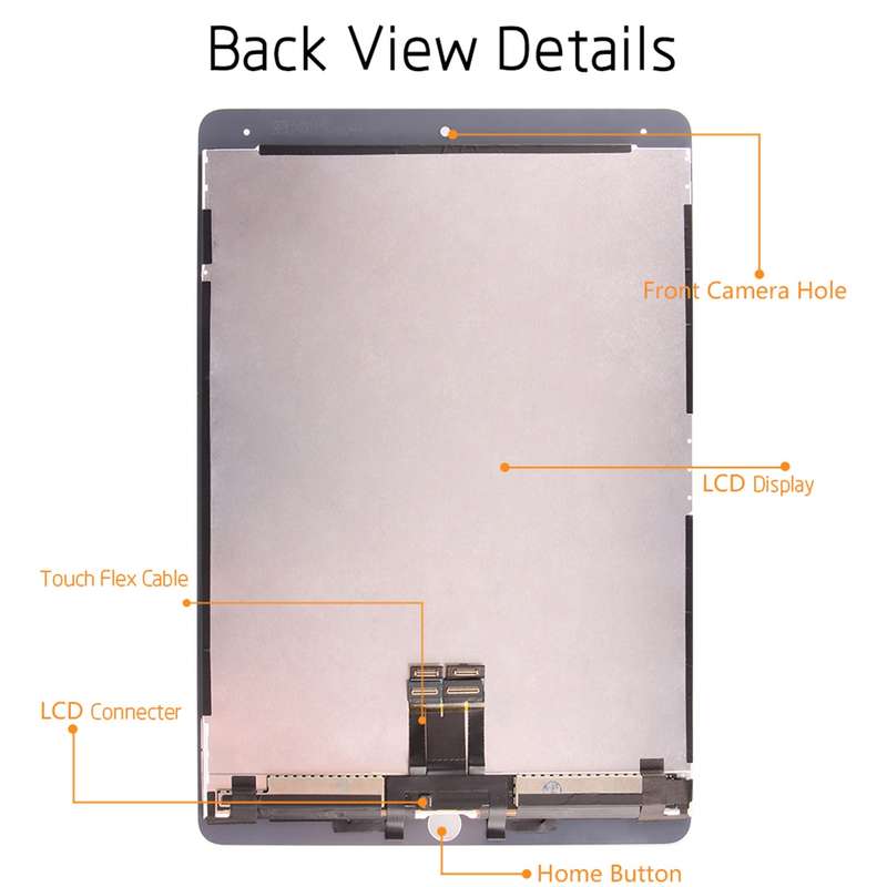 OEM LCD Screen for iPad Pro 10.5 inch A1709 A1701 with Digitizer Full Assembly (White)