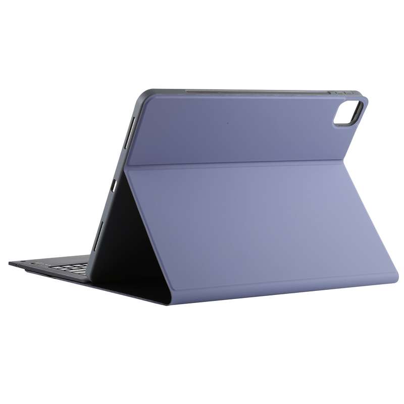 T129 Detachable Bluetooth Black Keyboard Microfiber Leather Tablet Case for iPad Pro 12.9 inch (2020