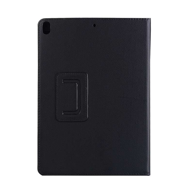 For iPad Pro 10.5 inch Litchi Texture 2-fold Horizontal Flip Leather Case with Holder(Black)