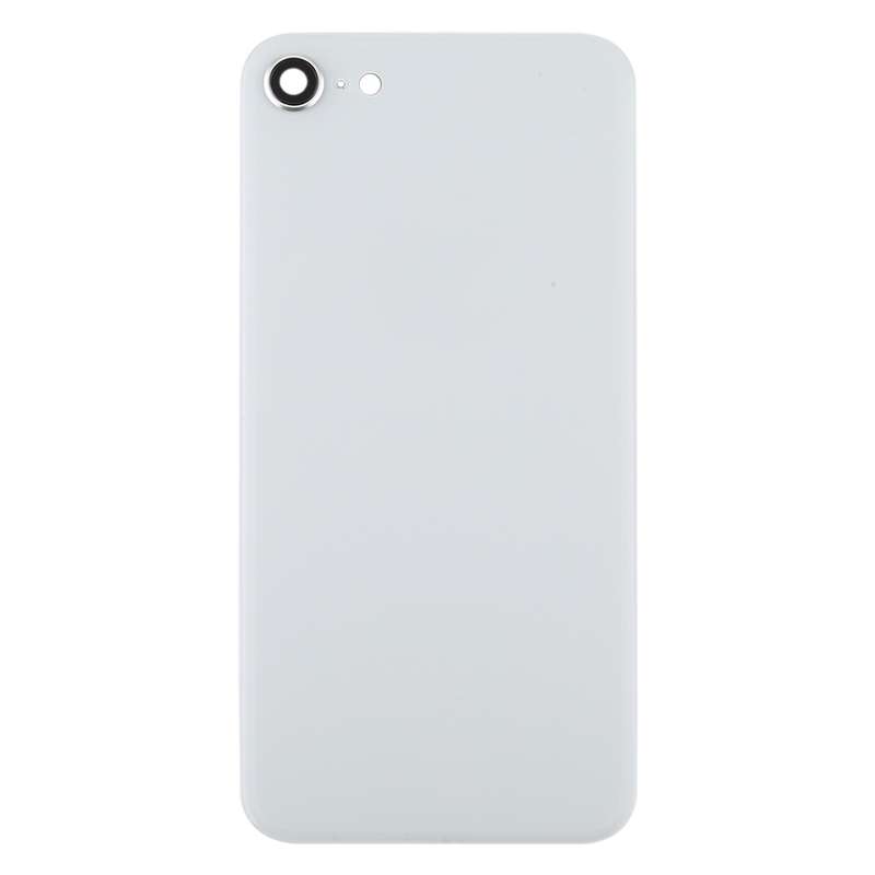 Glass Battery Back Cover with Camera Lens Cover for iPhone SE 2020(Red)