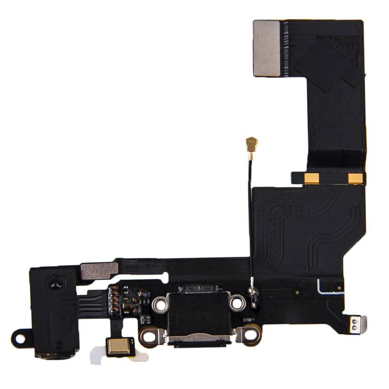 Original Charging Port + Audio Flex Cable for iPhone SE(Black)