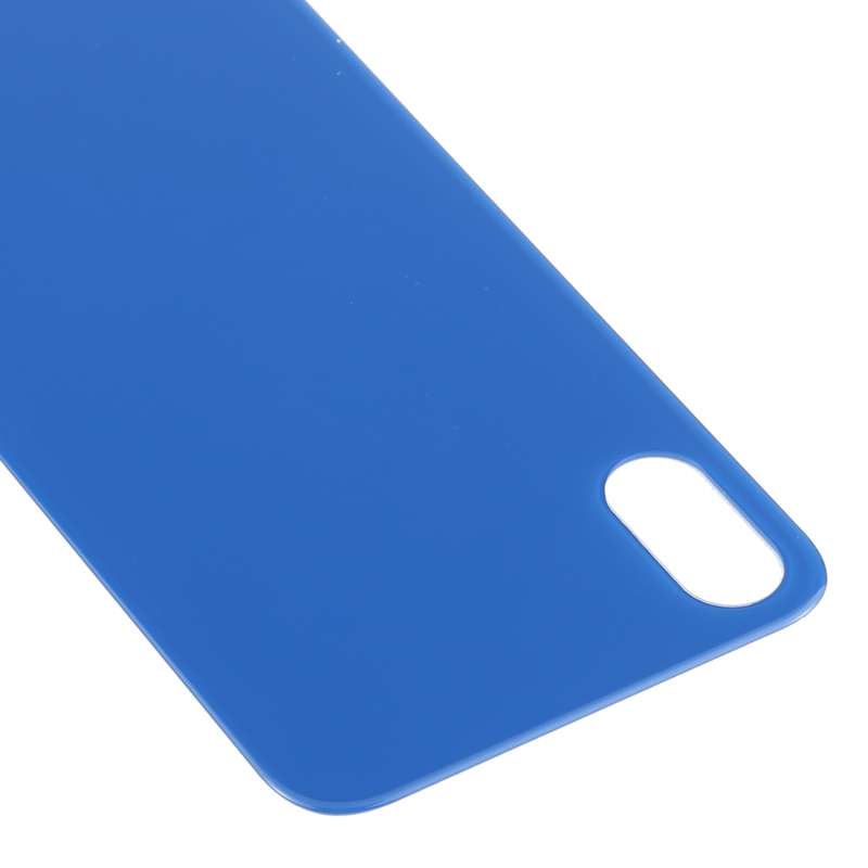 Easy Replacement Big Camera Hole Glass Back Battery Cover for iPhone X / XS(Yellow)