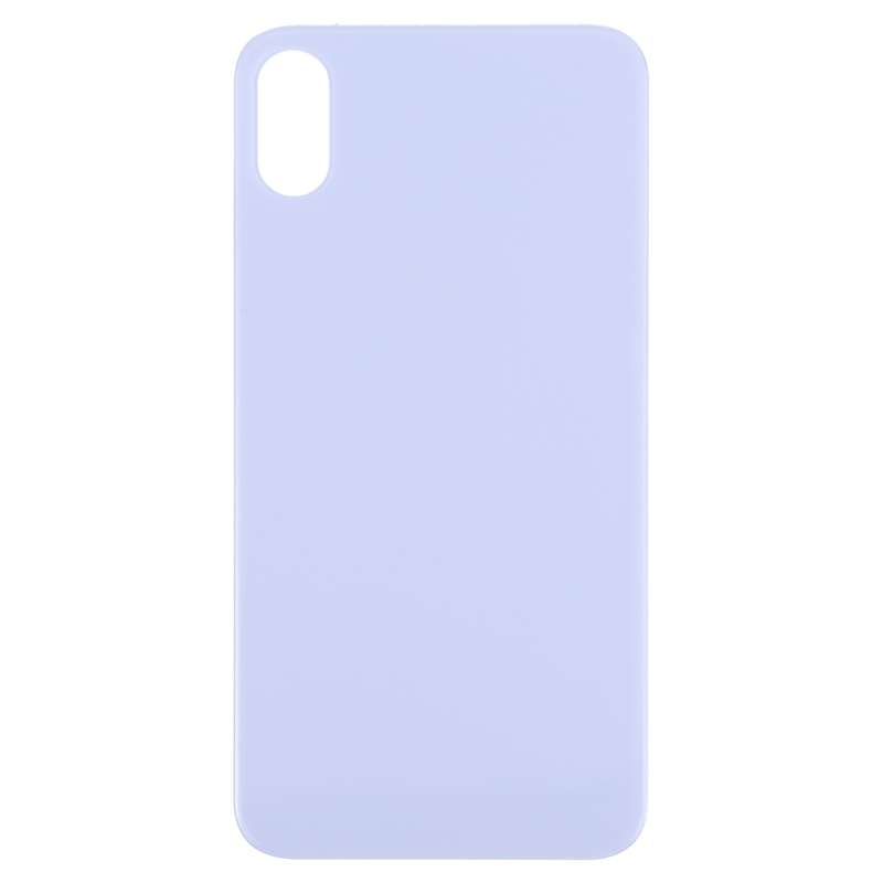 Easy Replacement Big Camera Hole Glass Back Battery Cover for iPhone X / XS(Yellow)