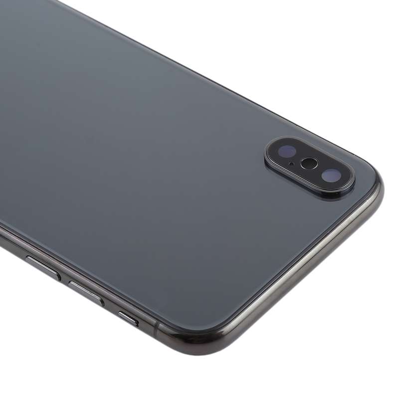 Back Housing Cover with SIM Card Tray & Side keys for iPhone X(Silver)