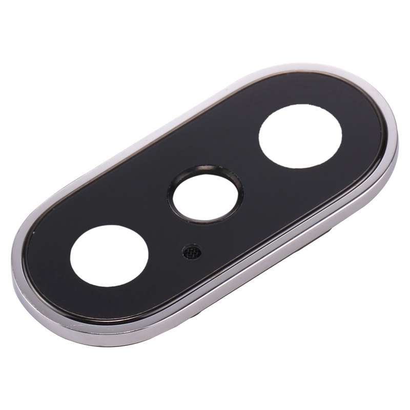 Rear Camera Lens Ring for iPhone X(Silver)