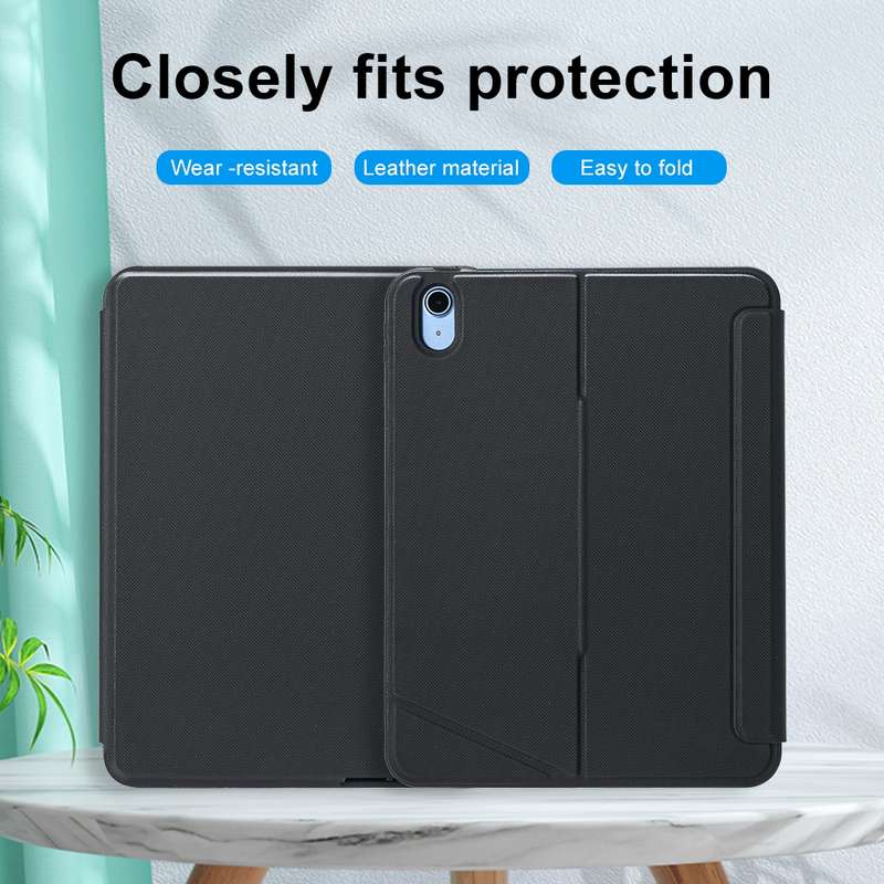 T10-AS For iPad 11 2025 / 10th Gen 10.9 2022 Touch Backlight Split Type Bluetooth Keyboard Leather C