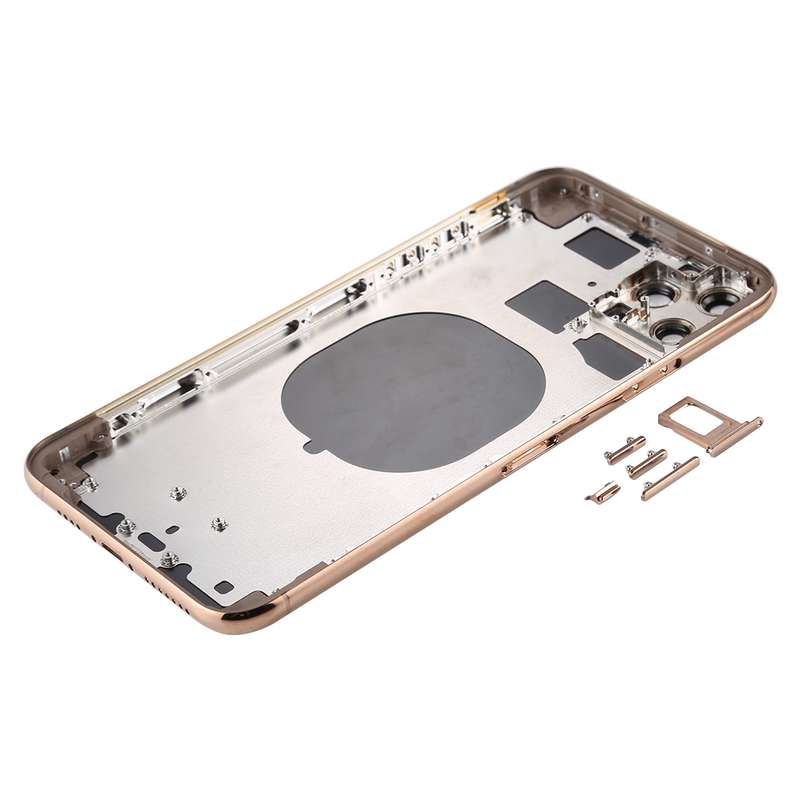 Back Housing Cover with SIM Card Tray & Side keys & Camera Lens for iPhone 11 Pro Max(Green)