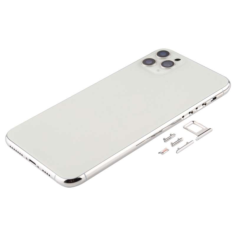 Back Housing Cover with SIM Card Tray & Side keys & Camera Lens for iPhone 11 Pro Max(Green)